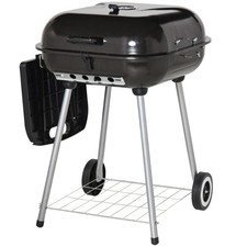 22 inch Portable BBQ Charcoal Steel Grill Camping Backyard Cooking w/Wheels