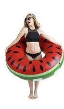 New BigMouth Giant 4 FT Watermelon Slice Inflatable Pool Float Raft Tube