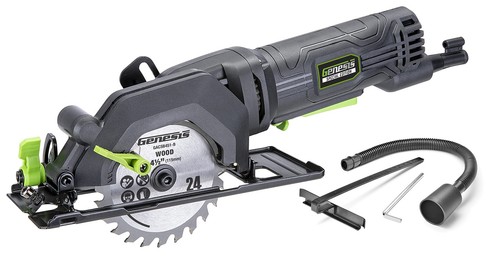 Mini Circular Saw 4.0 Amp 4-1/2" with 24T Carbide-Tipped Blade, Rip Guide, Va... - Picture 1 of 12