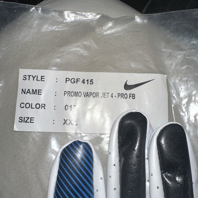NIKE VAPOR JET 4 PRO NFL LIONS Men's Football Gloves Model PGF415