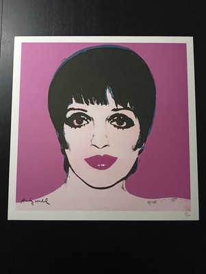 ANDY WARHOL nummeriertes Litho CMOA Poster 19,5x19,5'' POP ART Liza Minelli