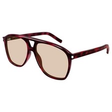 Saint Laurent SL 596 Havana Sunglasses 58mm  Authentic  Made in Italy  New