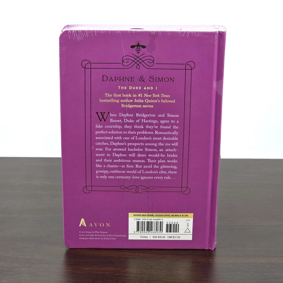 JULIA QUINN Bridgerton THE DUKE AND I Deluxe Hardcover SIGNED First Edition - Image 4 of 4