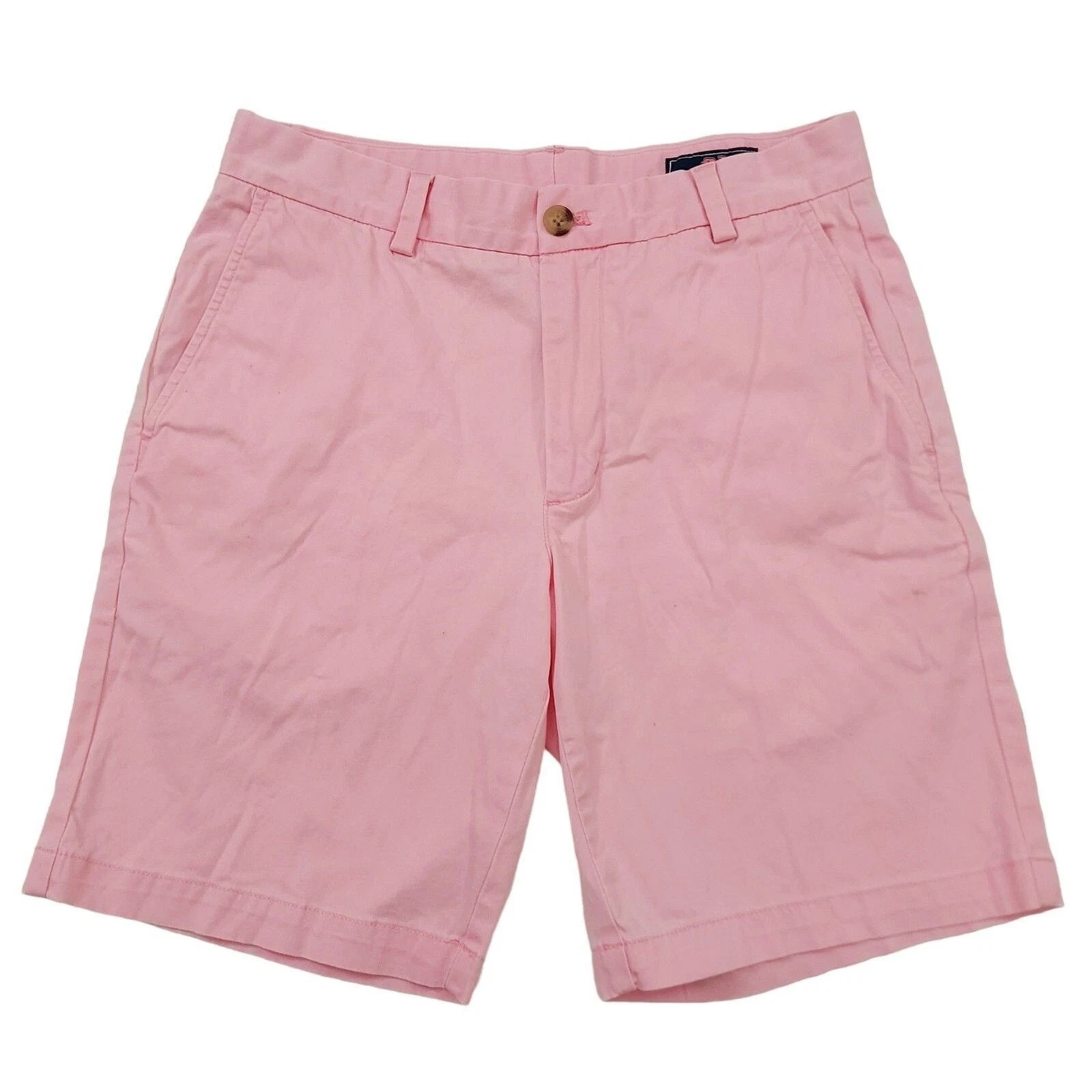 Vineyard Vines Breaker Short 9" Mens 30 Pink Flat Front Chino Casual Outdoor
