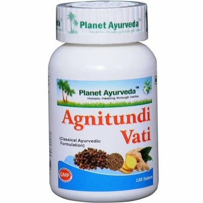 PLANET AYRVEDA Planet Ayurveda Agnitundi Vati Tablets - 120 Tablets