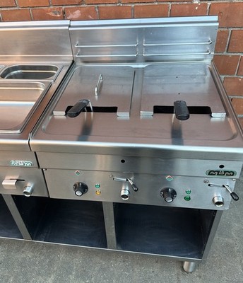 MBM Friteuse 18 Kw -Bainmarie 1,5 Kw   Maße:120x60x85