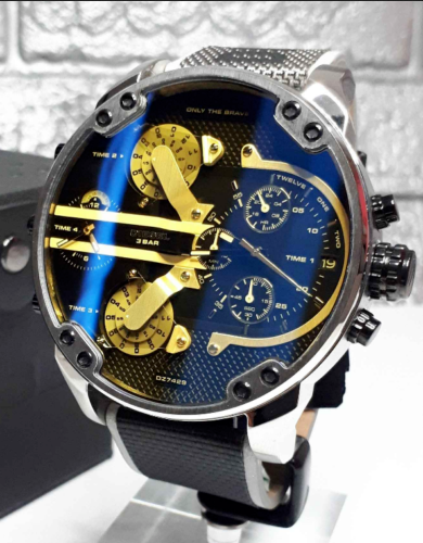 Diesel Mr.Daddy 2.0 Chronograph Black Nylon Watch DZ7429 | eBay