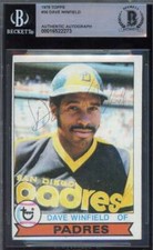 Dave Winfield Beckett BAS Vintage Signed 1979 Topps Autograph