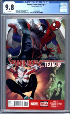 Spider-Verse Team-Up #2  Early Miles Morales & Spider-Gwen  1st Print CGC 9.8