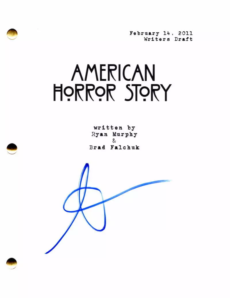 American Horror Story TV Pilot Script Signature Autographed 