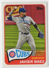 2021 Topps Series 2 Javier Baez #T65-12 Redux 1965 Chicago Cubs