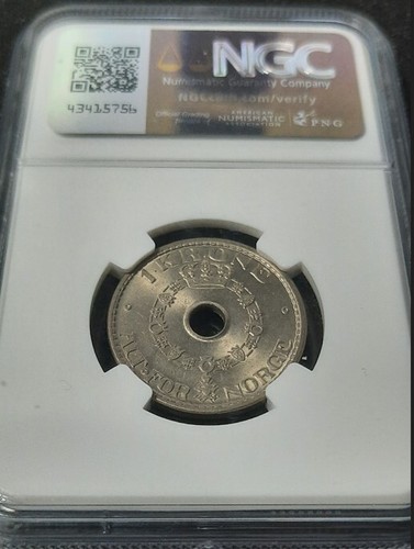 1939 Norway 1 Krone NGC MS64 - King Haakon VII - Picture 4 of 4