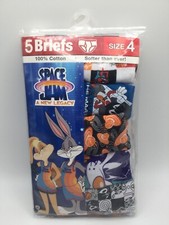 Space Jam A New Legacy Boys Briefs Package of 5 Briefs 100 Cotton Size 4 NEW