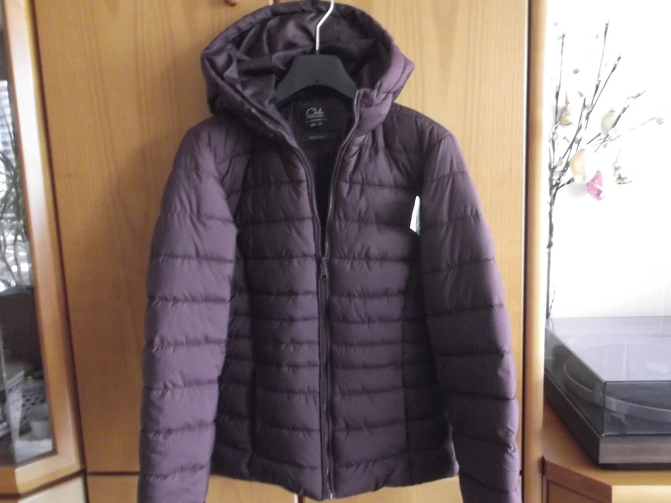 NEU Steppjacke Bordeauxrot Burgundy 34 36 XS Weinrot Dunkelrot Pflaume - Bild 2 von 4