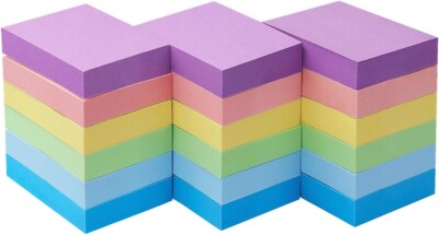Frühkauf Pastellfarben Notizen Entfernen Haftnotizen 1,5 x 2 Blöcke à 100