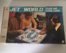 Vintage 1975 Milton Bradley JET WORLD Trade and Travel Board Game Complete 4506
