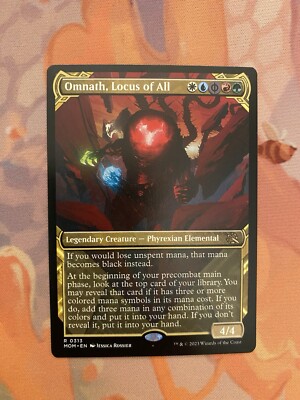 MTG -  Omnath, Locus of All  -  Regular Showcase Rare  - MOM 0313 - Pack Fresh -