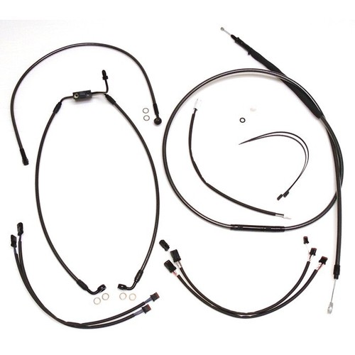 NEW Magnum Black Pearl Dyna Handlebar Installation Kit 18" - 20" Apes 0662-0281