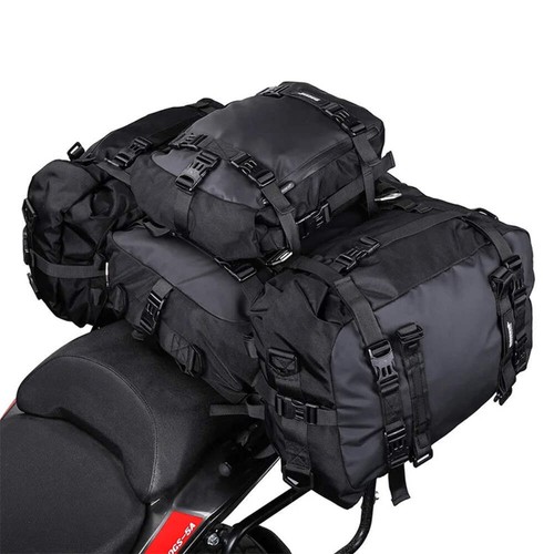 10L/20L/30L Motorcycle Rear Seat Bag Waterproof Saddle Pannier Side Bag Motocros
