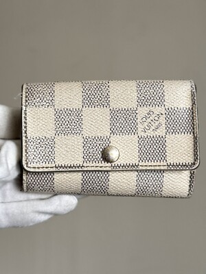 Louis Vuitton Cream White Damier 6 Key Case Holder