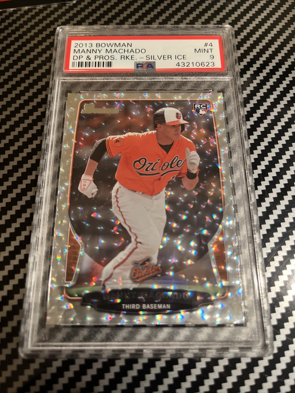 2013 Bowman Draft Silver Ice Manny Machado #4 PSA 9 Rookie RC