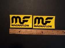 Lot of 2 Magnaflow Exhaust Racing Decals Stickers NASCAR NHRA Offroad 4.0"x2.25"