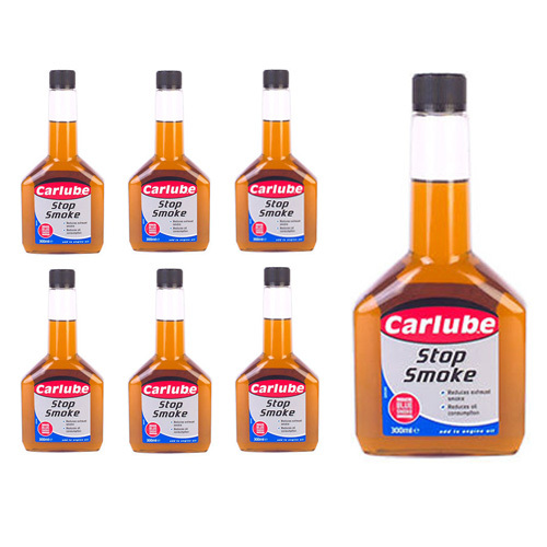 6 x Carlube Exhaust Stop Smoke Oil Treatment Additive 300ml For Petrol