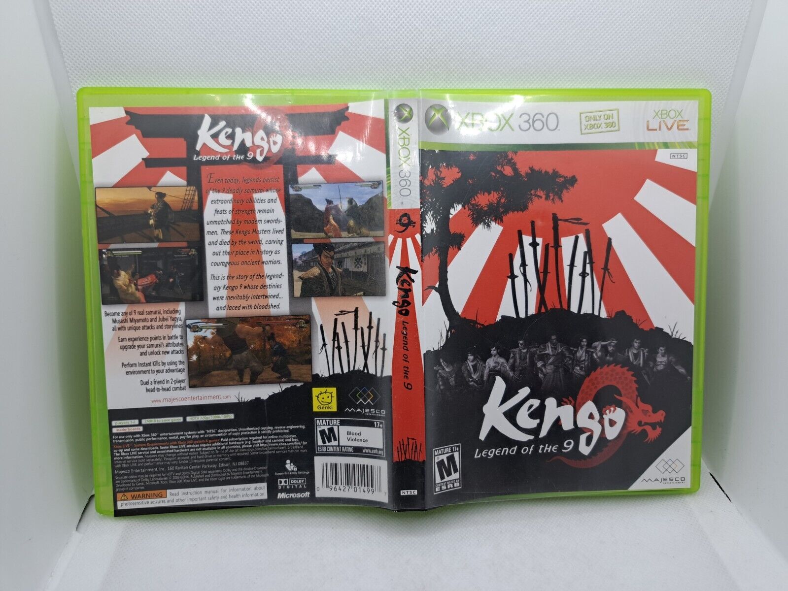 Kengo Legend of the 9 Xbox 360 - Disc like new!