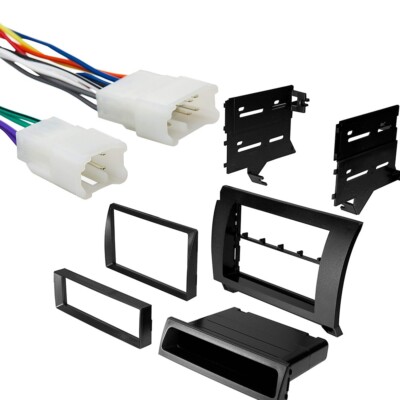 Double DIN Car Stereo Radio In-Dash Kit & Harness for 2008-2020 Toyota Sequoia