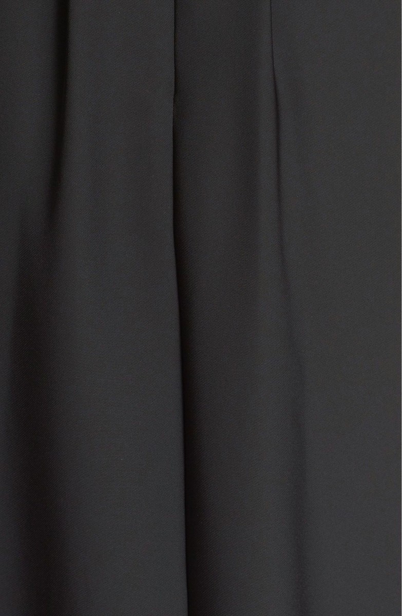 Ted Baker London Shamari Gold Embroidered Bodice Black Midi
