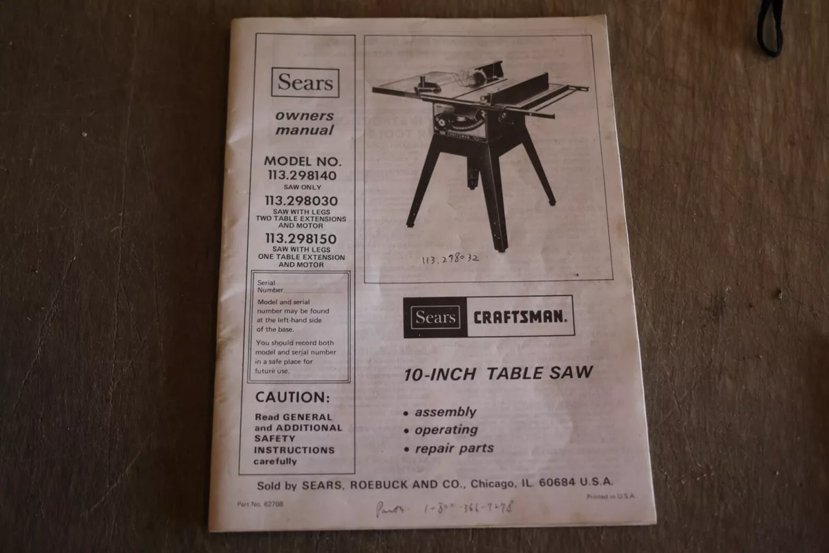 Craftsman 113.298 cheap