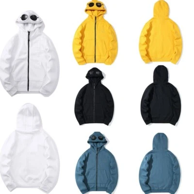 NO BRAND Men's and women's models Hooded sweater Company trend letter zip sweater new