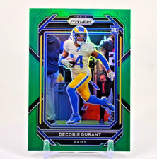 2022 Prizm Football Decobie Durant #347 RC Green Prizm Los Angeles Rams