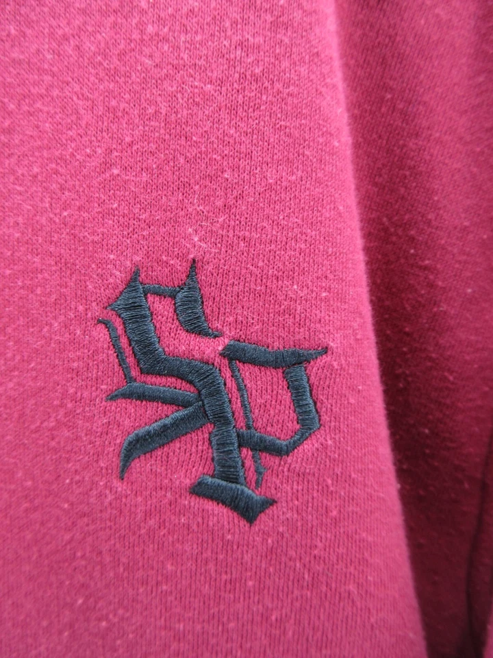 ВИНТАЖНЫЙ Southpole толстовка с капюшоном мальчиков XL красный фигурист хип-хоп флис с подкладкой Y2K - Изображение 4 из 4