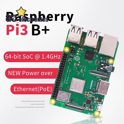 Raspberry Pi 3 Model B Plus 1.4GHz Quad Core 64Bit 1GB RAM (2018 Model) New good