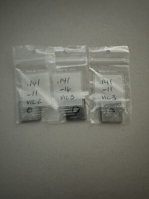 Steel Square Gage Block .141 Different Brands Webber , CMI, And More