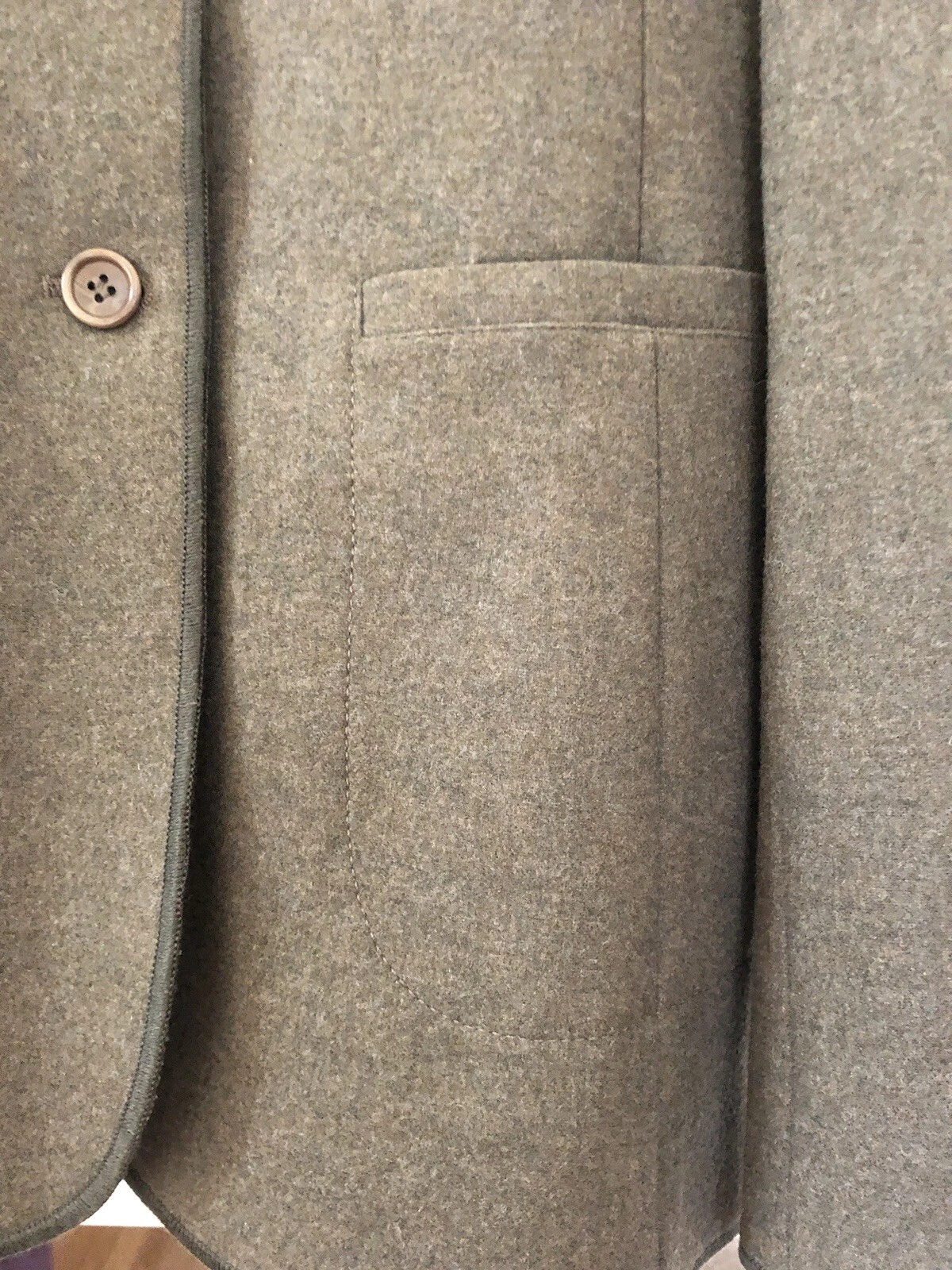 Giacca blazer lana verde kaki Miu Miu taglia 40 Italia S US ottime condizioni