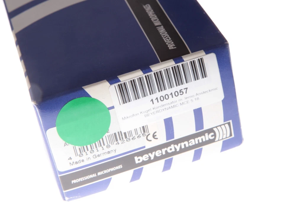 Beyerdynamic MCE 5 .16 Kondensator Mikrofon mit Mini-Lemo unbenutzt in OVP - Bild 2 von 4