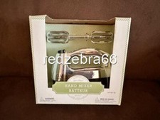 Pottery Barn Kids Chrome Kitchen Appliance Hand Mixer NEW in box Silver Age 3 
