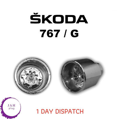 767 / G MASTER LOCKING 17mm WHEEL SECURITY NUT KEY BOLT SOCKET REMOVER FOR SKODA