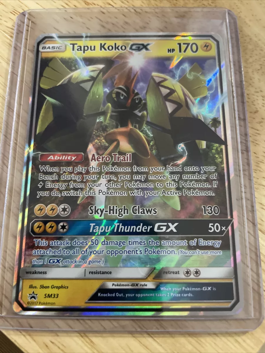 Pokemon Sun & Moon Black Star Promos - Tapu Koko GX SM33