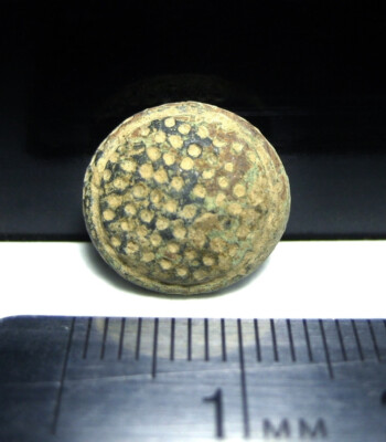 Antietam Civil War Relic Dunker Church Area Dug Fancy 13mm Domed Pebbled Button