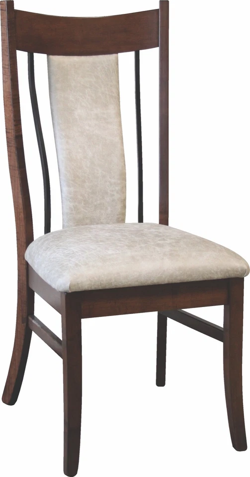 USA Amish Handcrafted | Made to Order | Eagle Wrought Iron Side Chair - Image 2 of 3