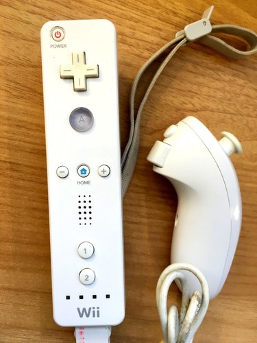 MANETTE + NUNCHUK OFFICIELS BLANCS NINTENDO WIIMOTE WII FONCTIONNELS - N°1 - Picture 2 of 7