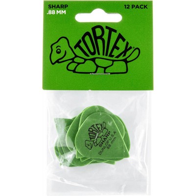 12 Médiators Dunlop 0,88mm - Player's Pack Pour Guitare, Nylon Souple