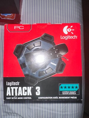 Logitech ATTACK 3 Video Game Flight Joystick Controller For PC VGC