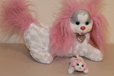 Puppy Surprise Plush White Pink Mama Dog 1 white Puppy Stuffed Animal 2015
