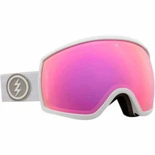 NWT ELECTRIC EGG SNOWBOARD GOGGLES $200 matte white rose/pink chrome