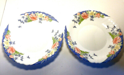  Lot of 2 NEW ARCOPAL Florine 8.25'' Bowls Soup Salad France Multicolor Floral