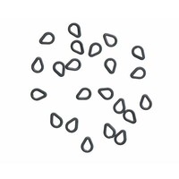 25 Tear Drop Rings Vorfach Ringe FüR Karpfen Montagen Chod Rig D-Rigs Hakenringe